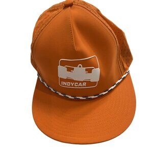 INDYCAR Rubber Logo Rope Hat in Orange